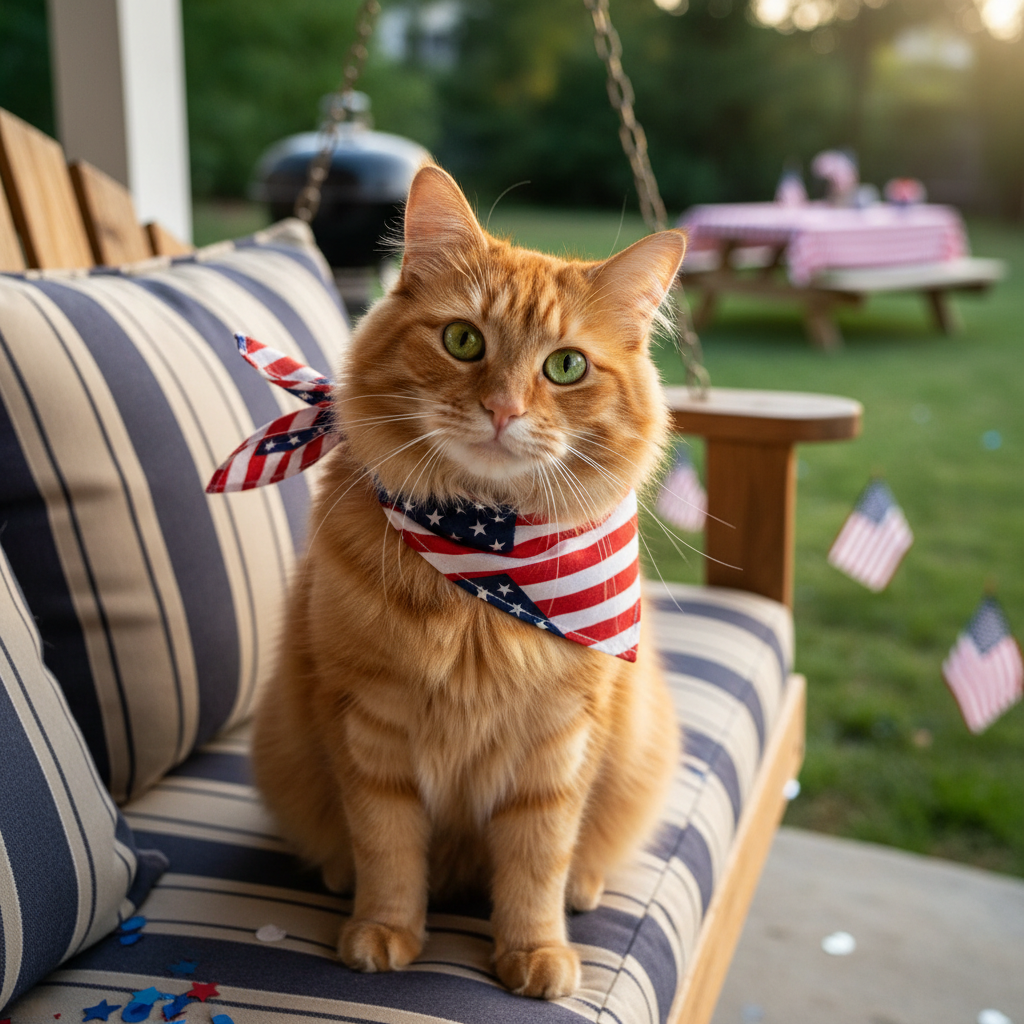 4th of July Cat Bandana